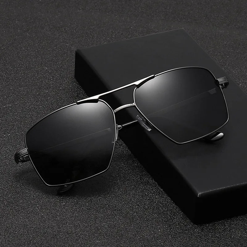 太阳镜男New Fashion Men Sunglasses Pilot Classic Driving Sun Glasses Metal Frame Mirror Leisure Fishing Men/women Eyeglass UV400 Glasses