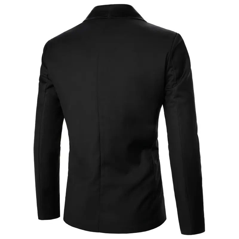 商务装男Men's Suit Jacket Solid Color With Buttons Men's Blazer Wedding Dinner Party Banquet Holiday Gift Office Men's Suit Jacket