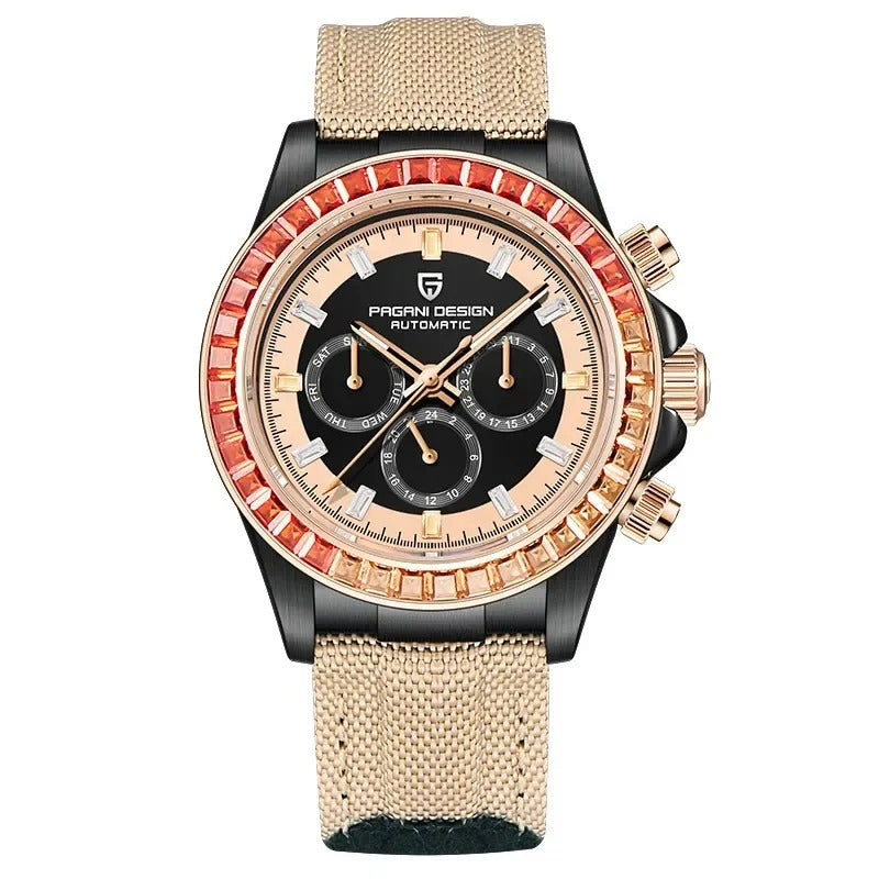 手表男手表男Pagani Design 2023 Men's Automatic Mechanical Watch Waterproof Luminous Wristwatch With Colorful Diamonds For Men 1732