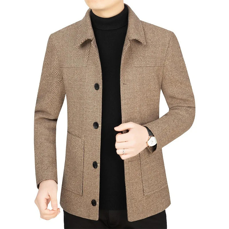 商务装男Men Cashmere Blazers Suits Jackets Wool & Blends New Male Business Casual Suits Coats Slim Fit Blazers Coats Men's Clothing 4XL