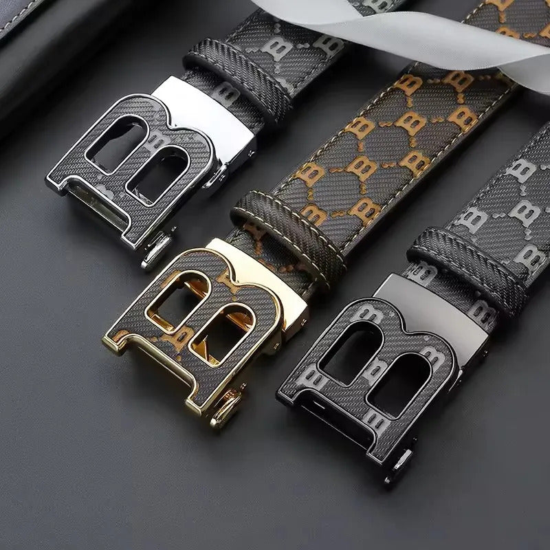 腰带2025 High Quality 3.8cm Leather Business Men Belt Luxury Brand Designer famous Belts for men Jeans Strap Male Metal Buckle belt