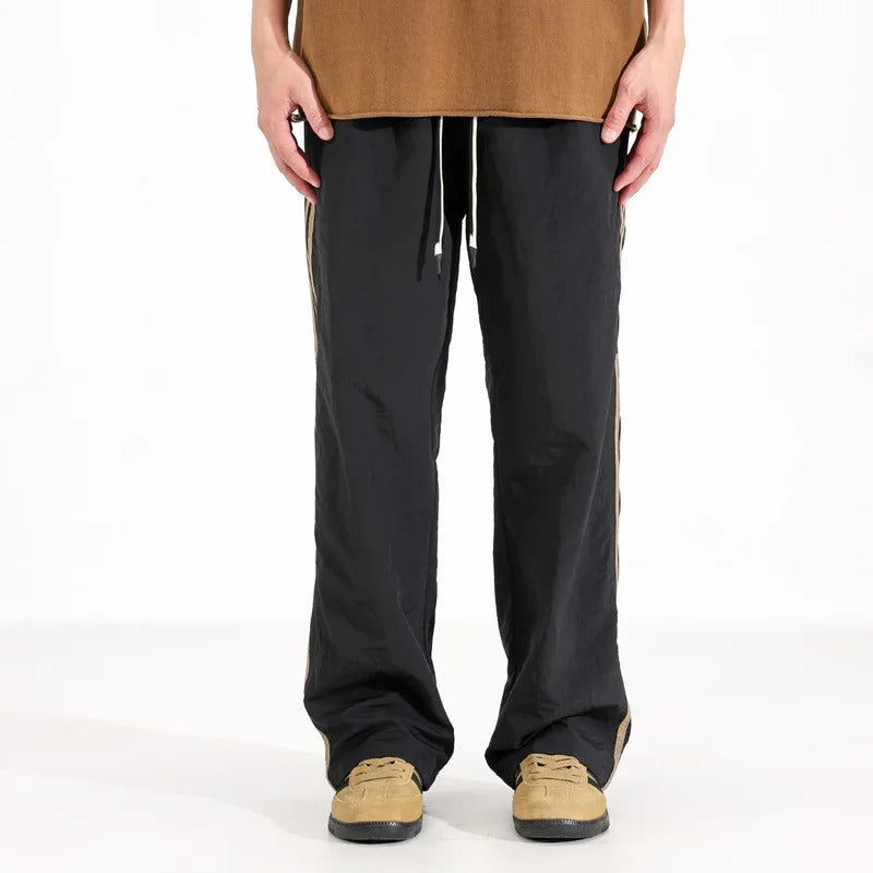 休闲裤男Men's Casual Trousers Summer Loose-Fit Quick-Dry Straight-Leg Lightweight Pants Trendy Bell Bottoms For Men