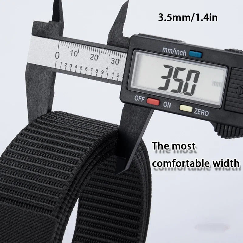腰带Fashion Men's Belt, Men’s Designer Belts  Alloy Automatic Buckle, Canvas Belt, Sports Belt, Large Size 110-160cm Automatic Belt