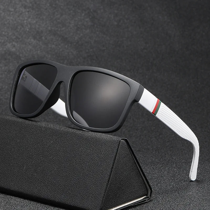 太阳镜男New Large Frame Square Sunglasses Men's Polarized Fashion Sun Glasses Men Outdoor Driving Eyewear UV400 Oculos De Sol