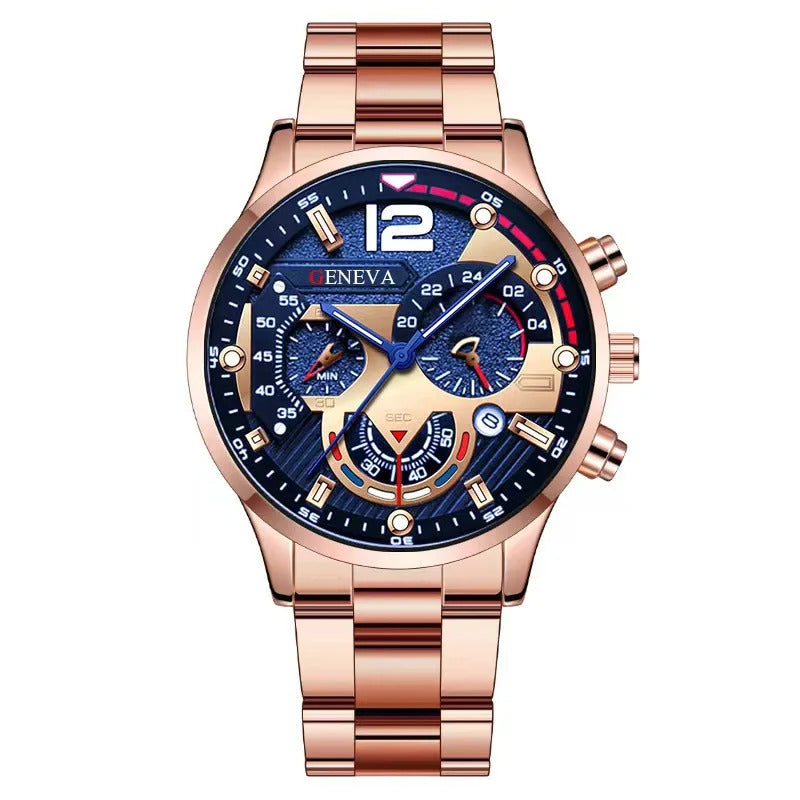 手表男手表男MAYZHISU Luxury Men Quartz Watches Classic Men's Wrist Watches Alloy Strap Waterproof Lunar Date Wristwatch for Man Watch