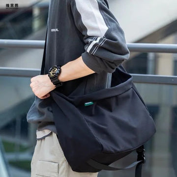 包包男Japanese shoulder bag trend casual crossbody bag male student messenger bag large capacity diagonal backpack male bag