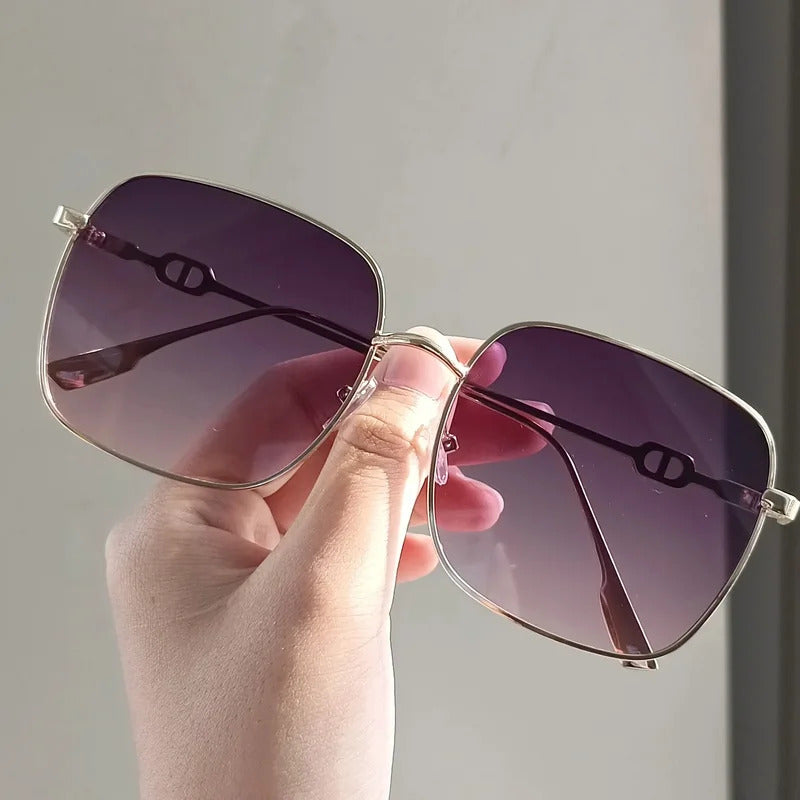 眼镜女New Luxury Sunglasses Women Rimless Square Sun Glasses Ladies Fashion Personality Shades Gradient Eyewear UV400 Gafas De Sol