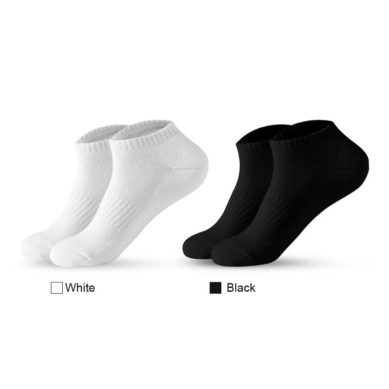 5 Pairs/Lot Low Cut Men Socks Black White Male Short Socks Cotton Sports Socks Men Socks Breathable Spring Summer Ankle socks男士袜子