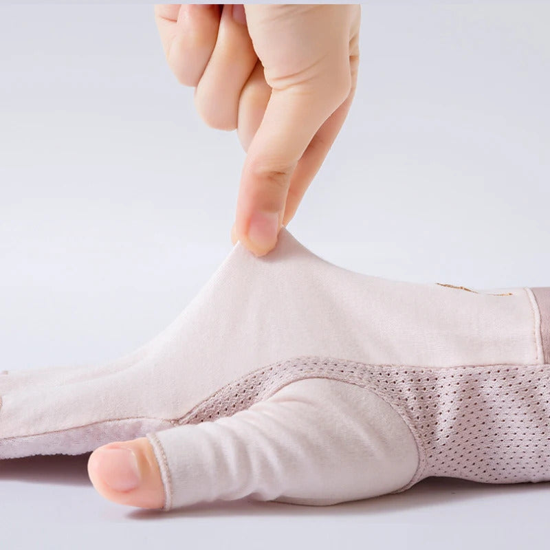 防晒手套女Summer Women Cotton Sunscreen Touch Screen Anti-UV Non-Slip Breathable Cute Lovely Drive Cycling Half Finger Gloves