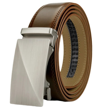 腰带Men Leather Belt Automatic Buckle Belt Fashion Alloy Belts Genuine Leather Luxury Belts for Men Business Luxury Designer Belt