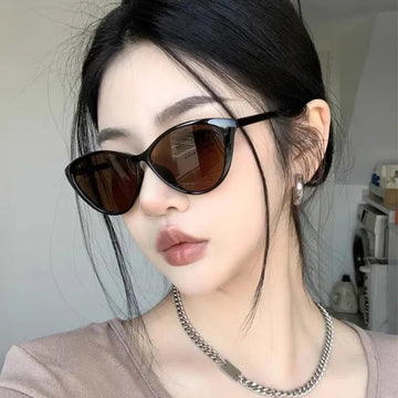 眼镜女2024 Small Cat Eye Design Brand Sun Glasses Anti UV 400 Sunglass Eyewear Vintage Sunglass Sexy Women Polarized Sunglasses