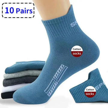 10 Pairs High Quality Lot Man socks Casual Breathable Socks men Cotton Socks  Run Sports Socks Men gift Sokken Large size38-45男士袜子