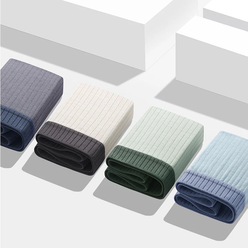 内衣男2 Pcs/Lot Men's Cotton Stripe Boxers Briefs Plus Size L-4XL Sexy Shorts Character Panties Men Underwear Underpants
