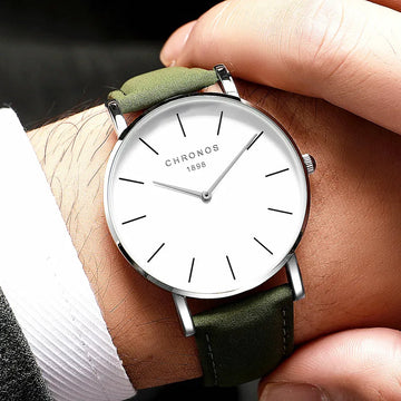 手表男手表男Luxury Leather Men Quartz Watch Waterproof Male Design Wrist Watches Men’s Luminous Non Automatic Quartz Watches for Man