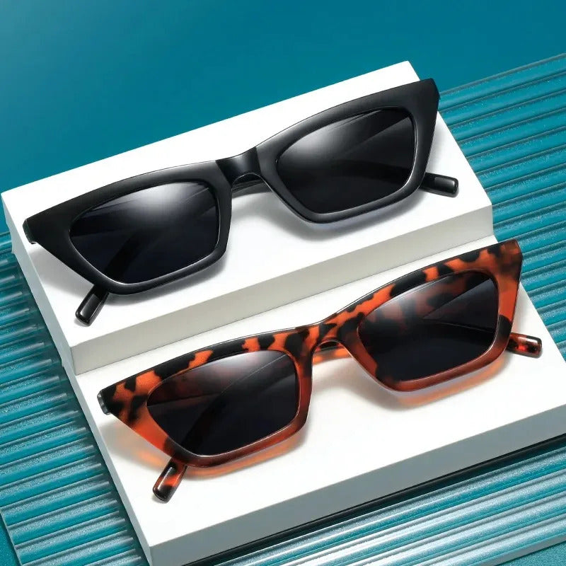 眼镜女New Square Eyewear Fashion Vintage Sunglasses Women Brand Designer Retro Rectangle Sun Glasses Female Ins Popular Colorful