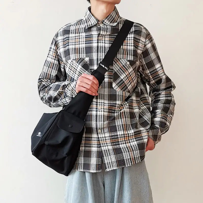 包包男New Trendy Women Shoulder Bag Men Female Solid Color Large Capacity Canvas Shopping Crossbody Bags Travel Messenger School Bag