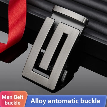 腰带3.5cm Width Automatic Buckle Adjustable Belt Buckle For Mens All-Purpose Fashion Style Automatic Buckles Set