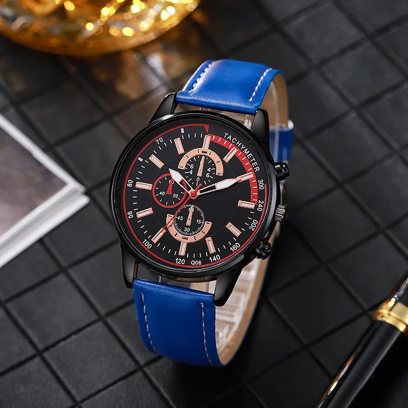 手表男手表男YIKAZE Men’s Fashion Quartz Watch  Sports Luminous Chronograph Alloy Band Men Watches Luminous Chronograph Student Wrist Watch