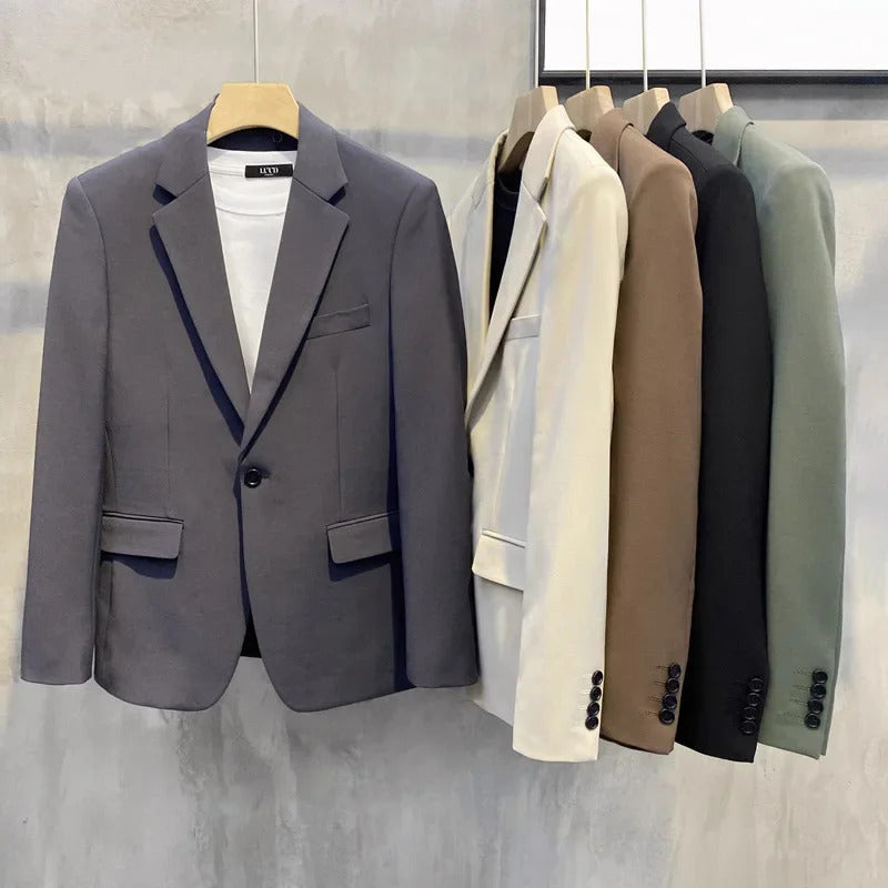商务装男New Men's Business Suit Western-Style Casual Clothes For Office Work Wedding Gown Daily Workwear Professional Career Wardrobe