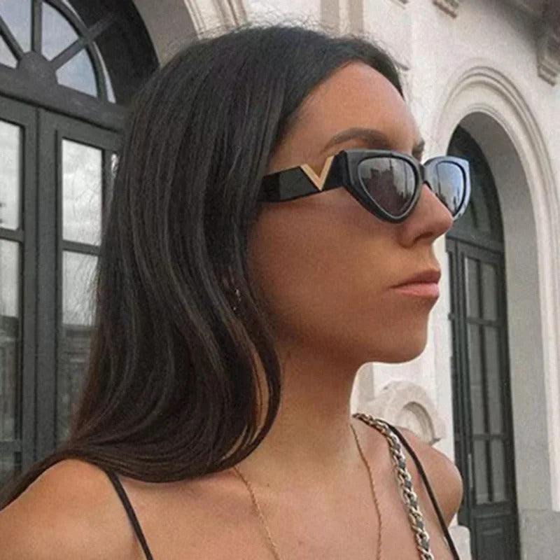 眼镜女Vintage Small Cat eye Sunglasses Women's Vintage Brand Designer Glasses Women Sun Glasses Square UV400 Eyewear Oculos De Sol