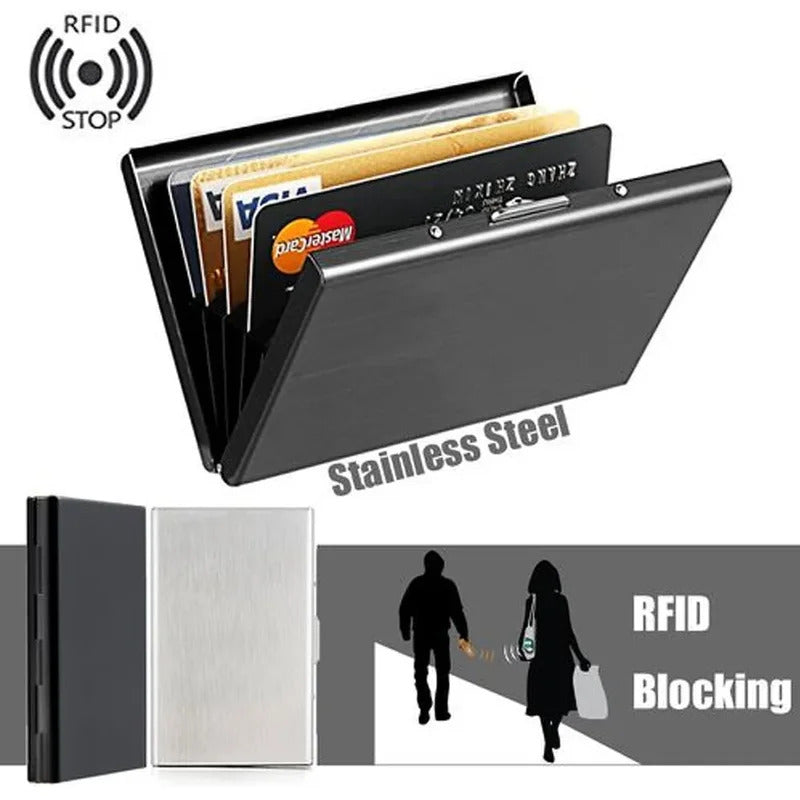 包包男1pc Card Holder Men RFID Blocking Aluminum Metal Slim Wallet Money Bag Anti-scan Credit Card Holder Thin Case Small Male Wallet