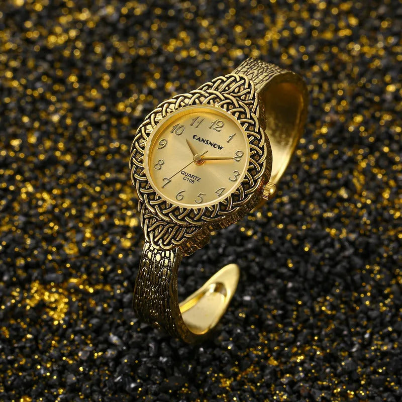 手表女MAYZHISU Women Watch Ladies Light Luxury Watch Female Retro Women Quartz Wristwatch Stainless Steel Waterproof Business Clock