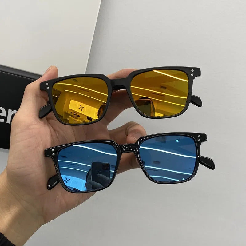 太阳镜男Vintage Men's Small Frame Square Sunglasses Women's Brand Designer Fashion Sun Glasses Men Driving Eyewear UV400 Oculos De Sol