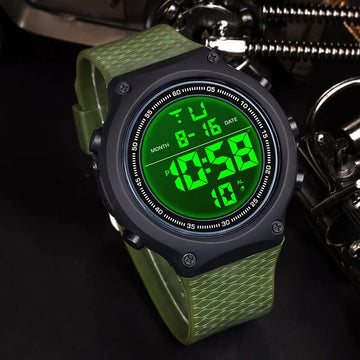手表男手表男MAYZHISU Electronic Watches Men's LED Digital Sports Watches Male Waterproof Luminous Men Sport Wristwatch Alarm Clock
