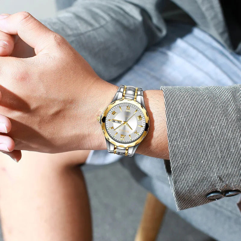 手表男手表男Men Luxury Quartz Watch Waterproof Male Wrist Watches Men’s Luminous Non Automatic Casual Quartz Watches for Man
