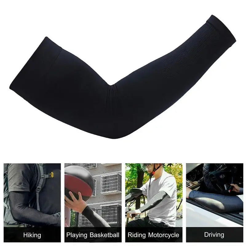 冰袖男Hot Sale Summer Sunscreen Sleeves Ice Silk Men's Plus Arm Uv Warmer Size Quick Gloves Dry Arm Sleeves O3f0