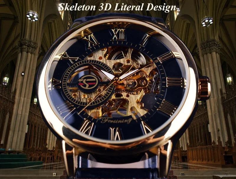 手表男Business Style Mechanical Wristwatch No Clasp Amazon Best Seller Quick Sale Cross Border Hot Product Amazon Wristwatch