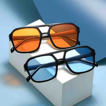 太阳镜男New Large Frame Joined Body Square Sunglasses Women's Brand Designer Fashion Sun Glasses Outdoor Shading for men Eyewear UV400