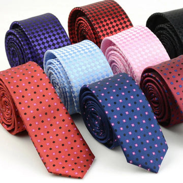 领带男Classic Fashion Korean Version Tie 6CM Striped Plaid Polyester Necktie for Man Business Suit Groom Groomsman Wedding Dress Ties