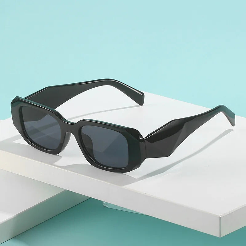 太阳镜男Fashion Sunglasses Classic Retro Square Glasses Women Brand Vintage Travel Small Rectangle Sun Glasses Female Eyewear Anti-Glare