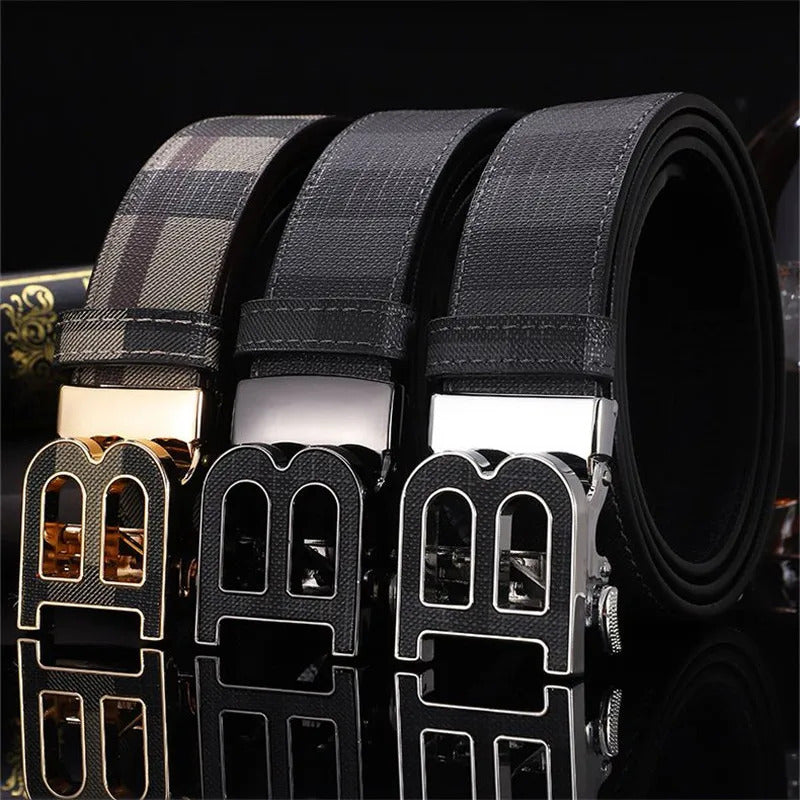 腰带2024 High Quality 3.4cm Belt Men Luxury Automatic Buckle Leather Belt for women Designers Brand Male Belt Strap for jeans