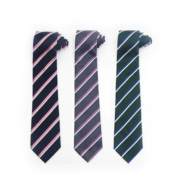 领带男Fashion Tie For Men Business Meeting Weeding Cravate Green Necktie Blue Striped Ties Man Business Gravatas 8cm Gifts For Men