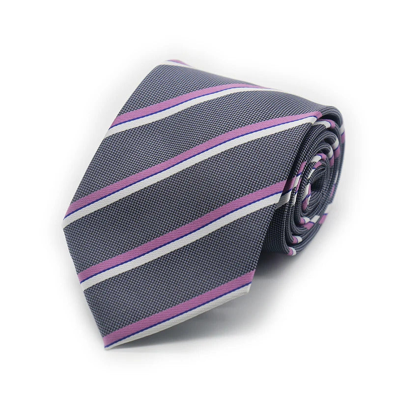 领带男Fashion Tie For Men Business Meeting Weeding Cravate Green Necktie Blue Striped Ties Man Business Gravatas 8cm Gifts For Men