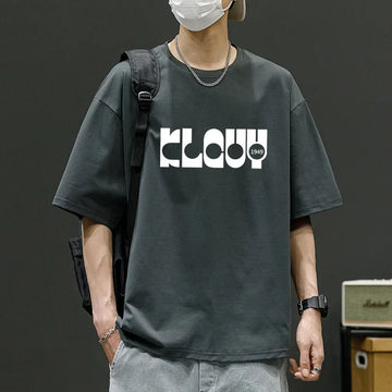 T恤男Trendy Korean Style Men's Half Sleeve T-Shirt Inner Round Neck Base Layer Top For Young Students New Arrival 2024
