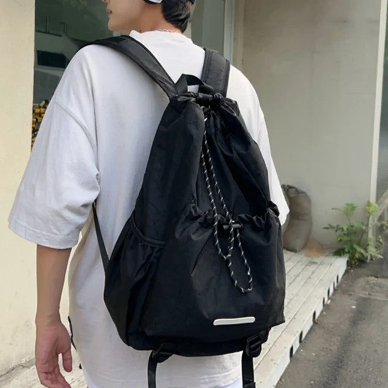 包包男Junior High School Student Schoolbag Women Large Capaci Casual Fashion Backpack Trendy Korean Sle Ins Travel Backpack mochila