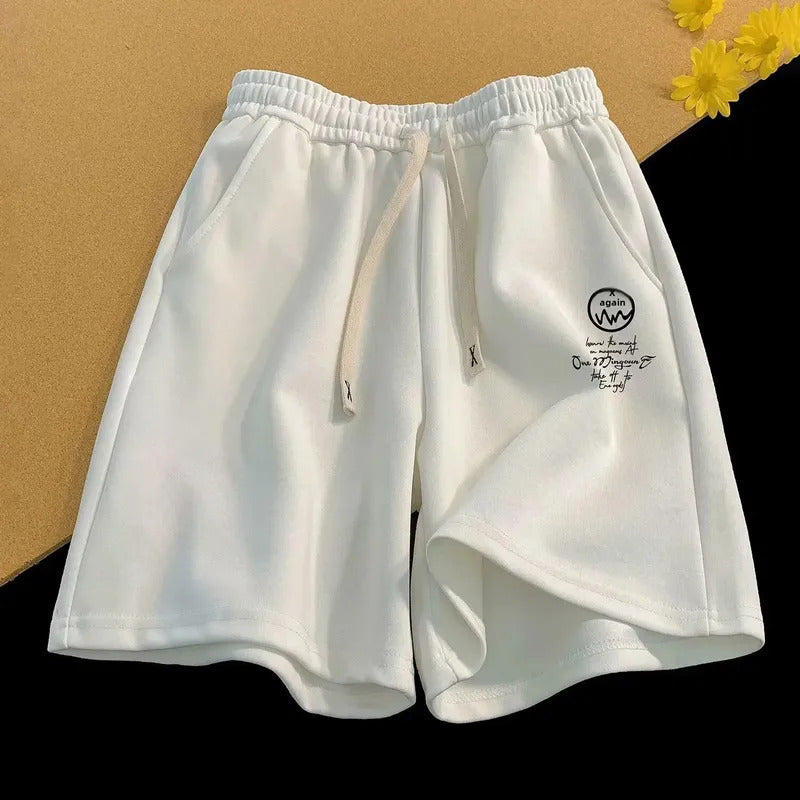 短裤男Trendy Brand Summer Casual Shorts Men's Cross-Border Shorts Hong Kong Style Walf Checks Plus Size Sports Five-Minute Shorts Beac