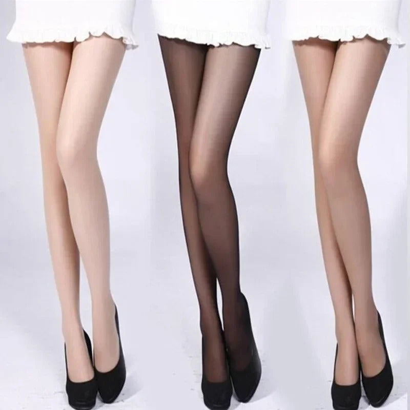 丝袜Ultra translucent Sun Protection Ladies Pantyhose Breathable High Elastic Stockings Women Sexy Nylon Skinny High Waists Tights