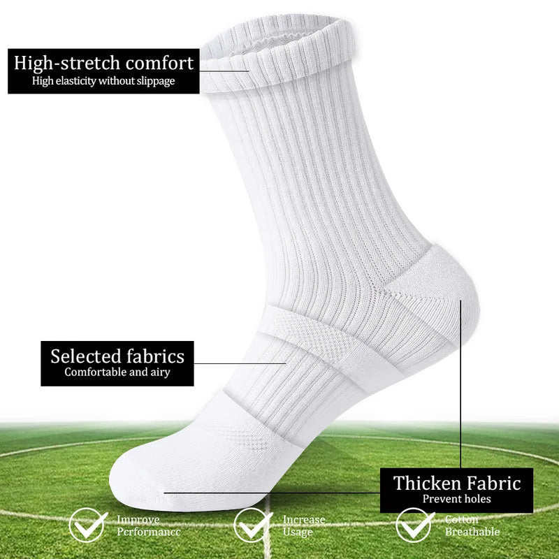 5 pairs Men Socks cotton long Socks Breathable Basketball Sports Cycling Socks Moisture Wicking Towel Sox Sports Running Socks男士袜子