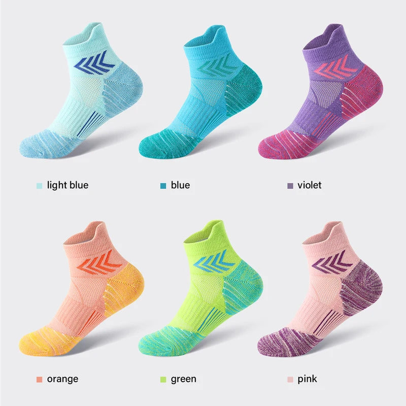 5Pairs/Lot women Sport Socks buffer marathon Outdoor Running Basketball Socks Cotton Training Short Tube Socks For Men badminton男士袜子