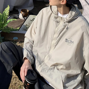 防晒衣男2024 Niche Men's Ultra-Thin Breathable Sun-Protective Jacket Anti-UV Outdoor Clothing Sunscreen Top For Summer