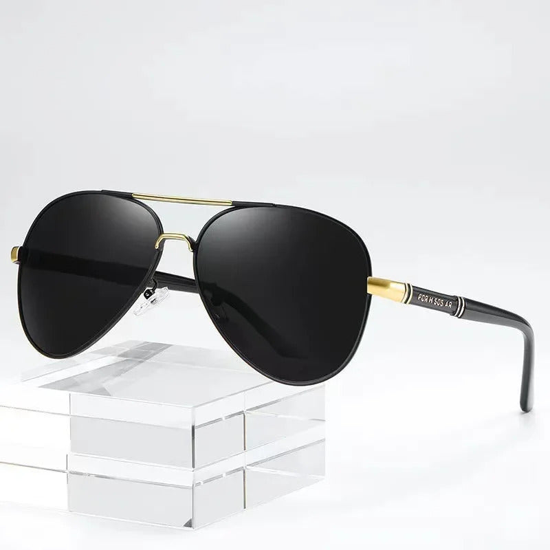 太阳镜男Luxury Metal Photochromic Sunglasses Men Women Fashion Polarized Sun Glasses Stylish Chameleon Anti-glare Driving Shades UV400