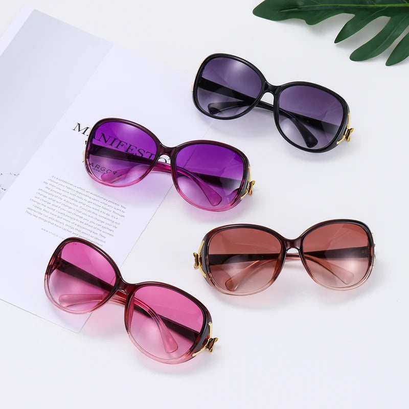 眼镜女Vintage Oversized Sunglasses Women Retro Shades UV400 Designer Trendy Style Eyewear Summer Fashion Sun Glasses